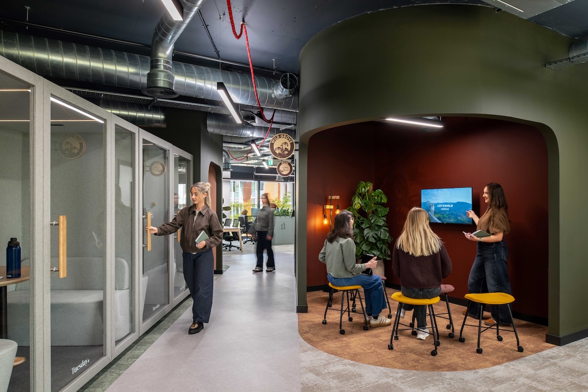 Outdoor clothing and equipment group Cotswold Outdoor Group has moved into “adventurous” new headquarters in Swindon which have been designed by Interaction to bring the natural world indoors.