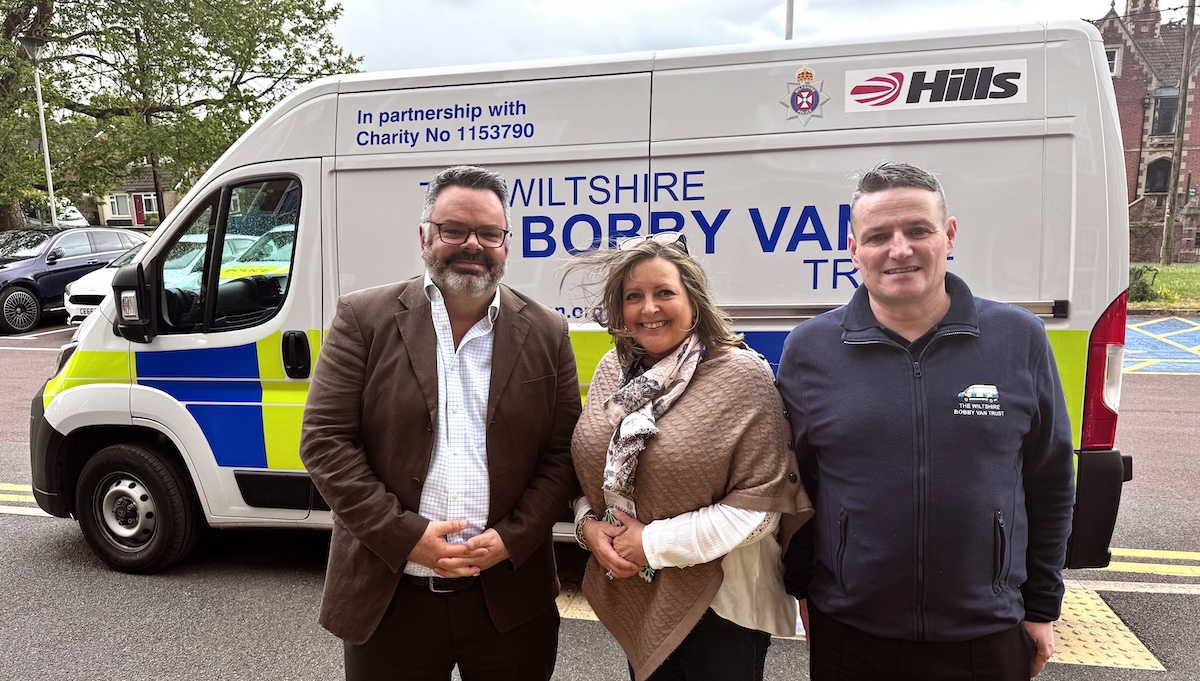 A brand new Wiltshire Bobby Van will be working across the county to keep older and vulnerable people safe in their homes thanks to The Hills Group.