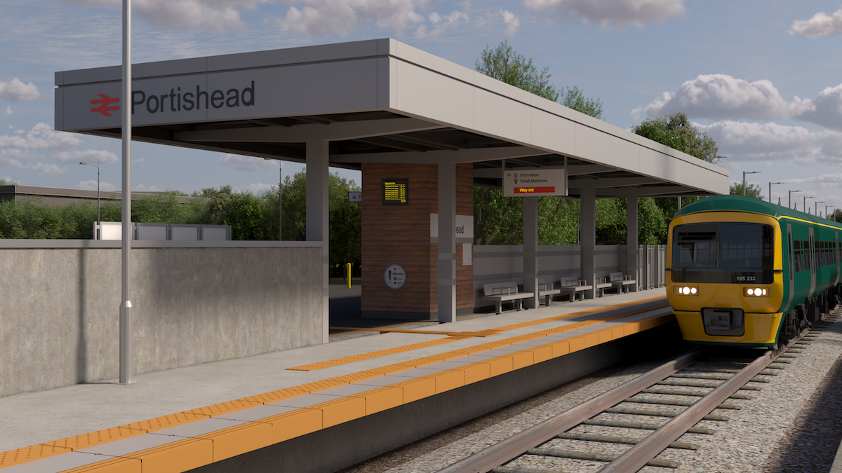 New artist’s impressions of Portishead and Pill stations have been unveiled, in a major milestone for the £200 million Portishead to Bristol railway line.