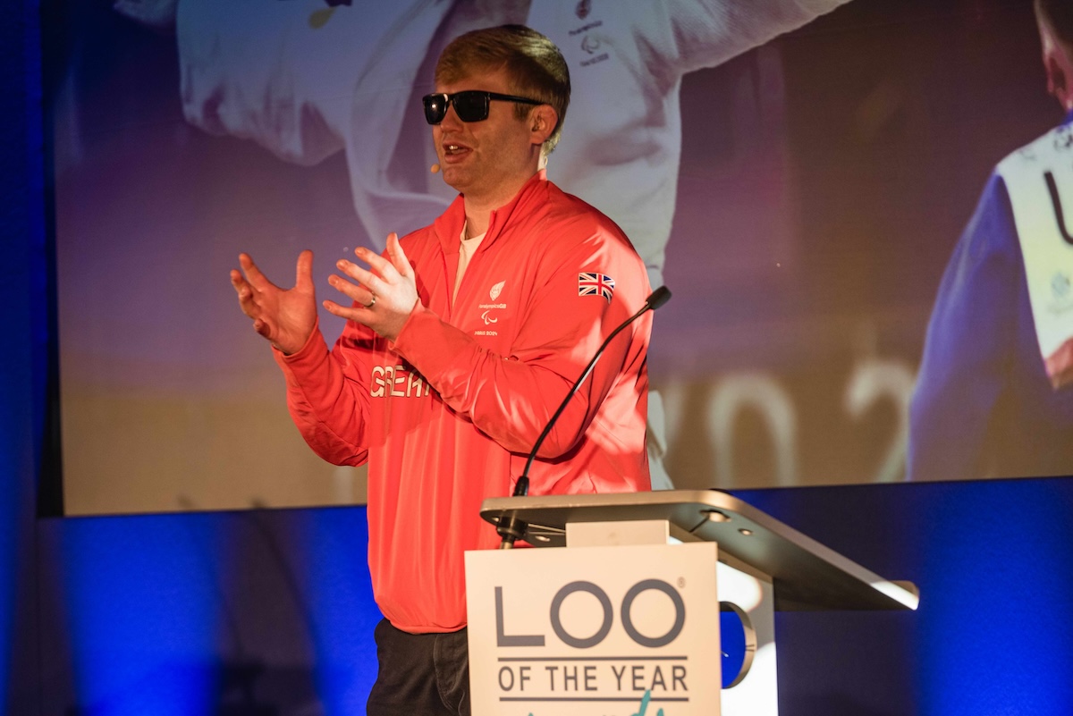 What started as a keynote speaking appearance at the Loo of the Year Awards has evolved into a new ambassadorial partnership for Wiltshire-based Paralympic judoka champ Chris Hunt Skelley.