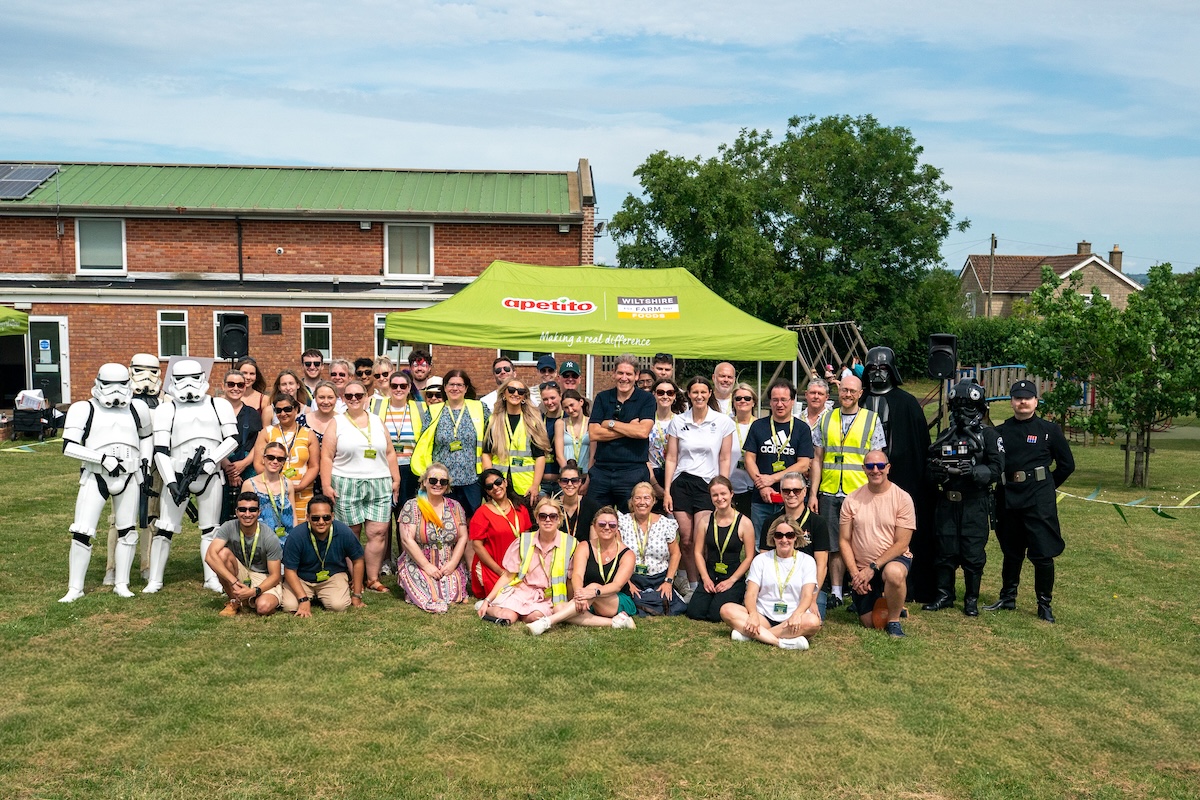 Darth Vader and a battalion of storm troopers joined staff at Wiltshire firm apetito for a family fundraising event that made £2,500 for its chosen charity.